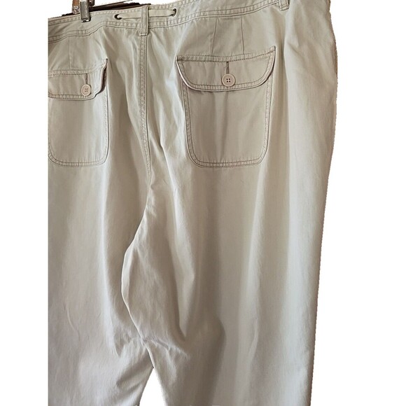 Venezia Lane Bryant Pants Khaki Drawstring Chino Casual Plus Size 24 New - Picture 5 of 7